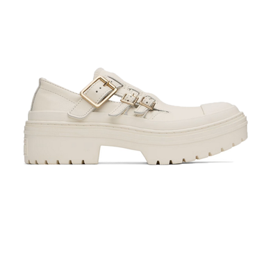 CONVERSE - Chuck Taylor All Star - Lugged Heel Mary Jane - Egret/Egret/Gold - Women's [A10617C]