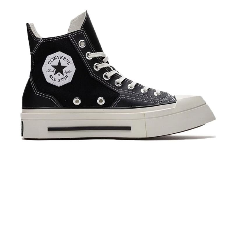Leftfoot - CONVERSE - Chuck 70 De Luxe Squared Hi - Black - Unisex