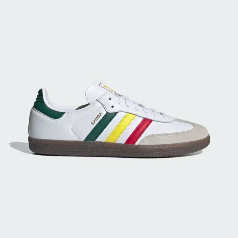 White with sale green adidas