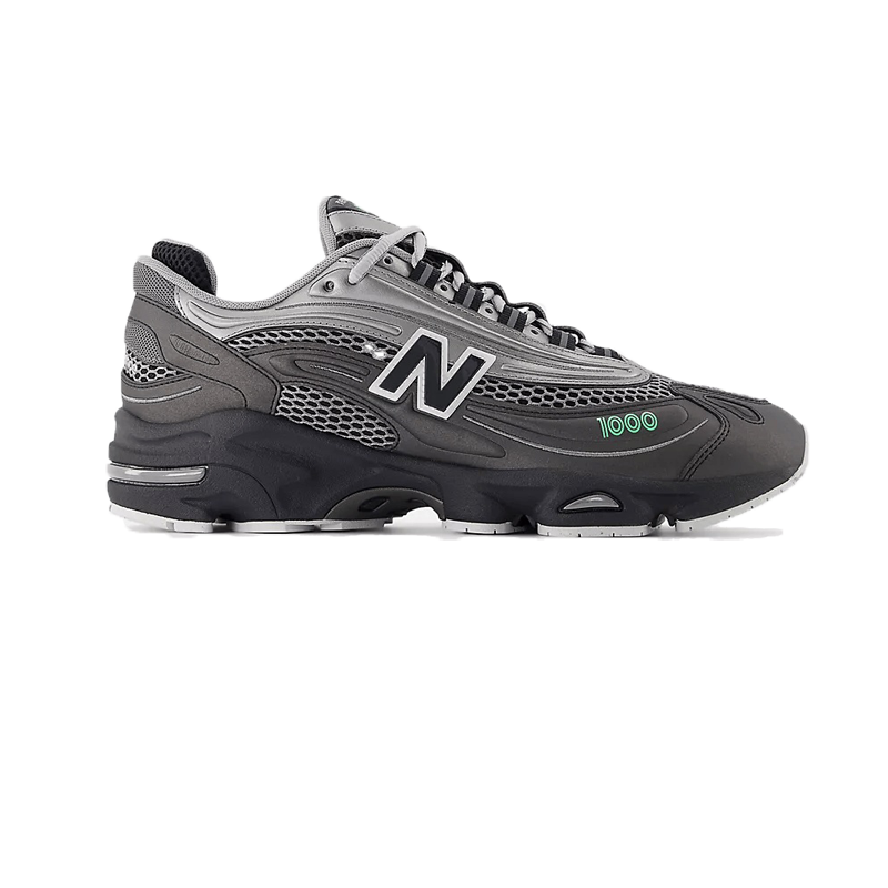 NEW BALANCE - 1000 - Black/Dark Silver Metallic/Lime - Unisex [M1000T]