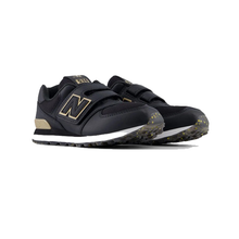 Load image into Gallery viewer, NEW BALANCE - 574 - Black/Gold - Kids [PV574GL]