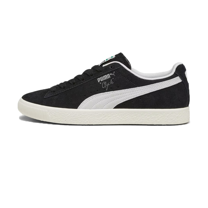 PUMA - Clyde Hairy Suede - Black Frosted Ivory - Unisex [393115 02]