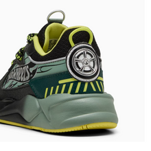 Load image into Gallery viewer, PUMA - RS-X X Hot Wheels - Black Green Moon - Kids [401400 01]