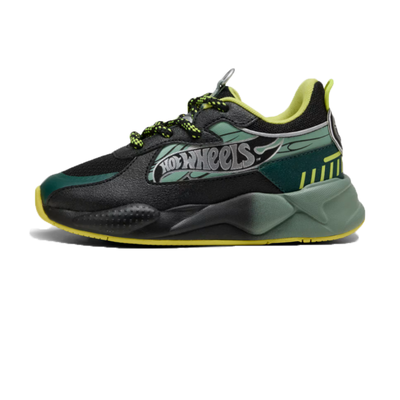 PUMA - RS-X X Hot Wheels - Black Green Moon - Kids [401400 01]