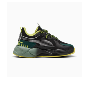 PUMA - RS-X X Hot Wheels - Black Green Moon - Kids [401400 01]