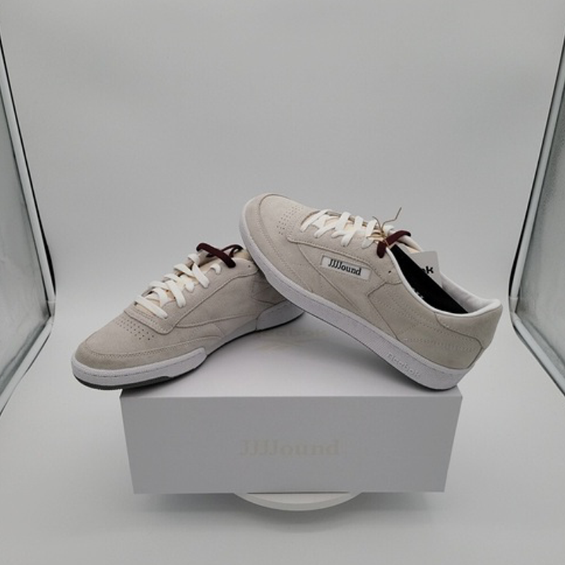 Leftfoot - REEBOK - Club C 85 X JJJJound - Cork/White/Space Leftfoot - REEBOK - Club C 85 X JJJJound - Cork/White/Space