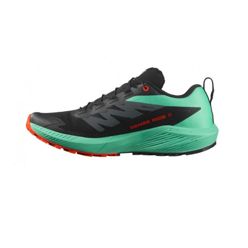 Leftfoot - SALOMON - Sense Ride 5 - Black Bay/Cherry Tomato - Men's ...