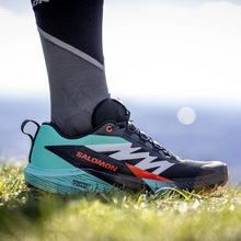 Load image into Gallery viewer, SALOMON - Sense Ride 5 - Black Bay/Cherry Tomato - Men&#39;s [476982]