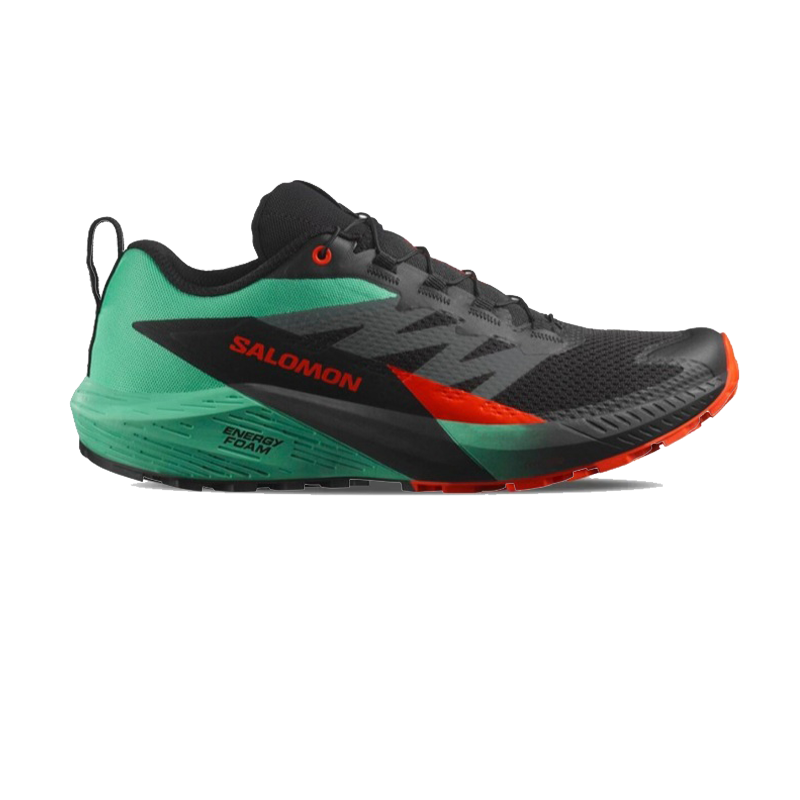Leftfoot - SALOMON - Sense Ride 5 - Black Bay/Cherry Tomato Leftfoot - SALOMON - Sense Ride 5 - Black Bay/Cherry Tomato