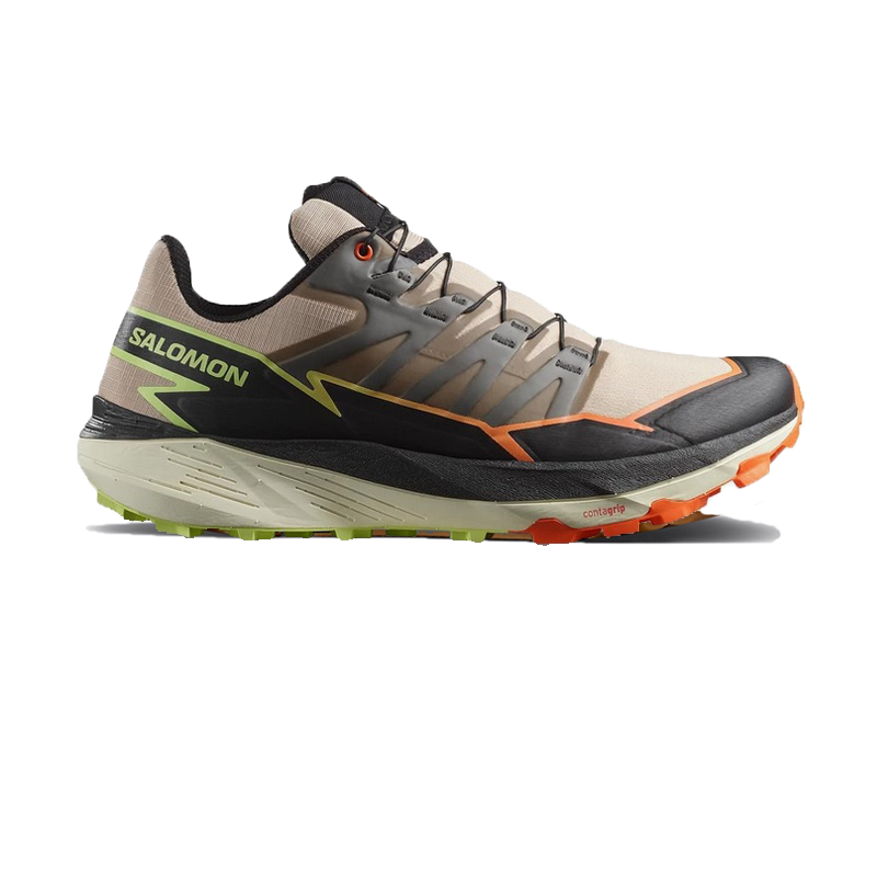 Leftfoot - SALOMON - Thundercross - Safari/Red Orange/Sharp Green