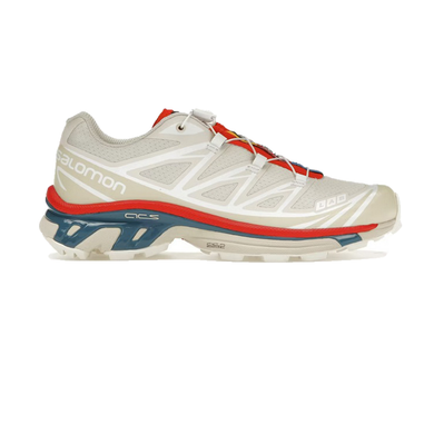SALOMON - XT-6 - Almond Milk/Bleached Sand/Aurora Red - Unisex [472934]