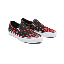 Load image into Gallery viewer, VANS - Classic Slip-On - Valentines Hearts - Black Racing Red - Unisex