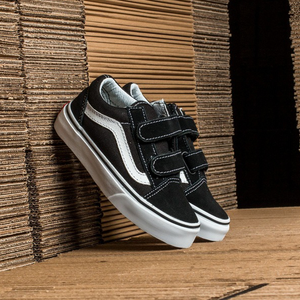 VANS - Old Skool V - Black/True White - Kids