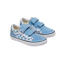 Load image into Gallery viewer, VANS - Old Skool V - Color Theory Checkerboard - Blue - Kids