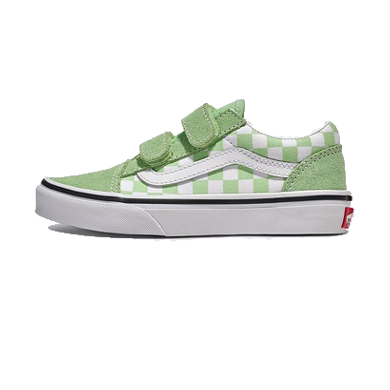 Leftfoot VANS Old Skool V Color Theory Checkerboard Green