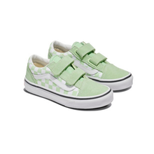 Load image into Gallery viewer, VANS - Old Skool V - Color Theory Checkerboard Green - Kids