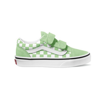 Load image into Gallery viewer, VANS - Old Skool V - Color Theory Checkerboard Green - Kids