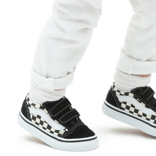 Load image into Gallery viewer, VANS - Old Skool V - Color Theory Checkerboard - Blue - Kids