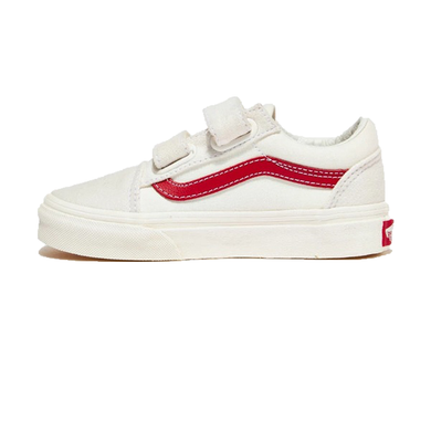 VANS - Old Skool V - Marshmallow/Racing Red - Kids