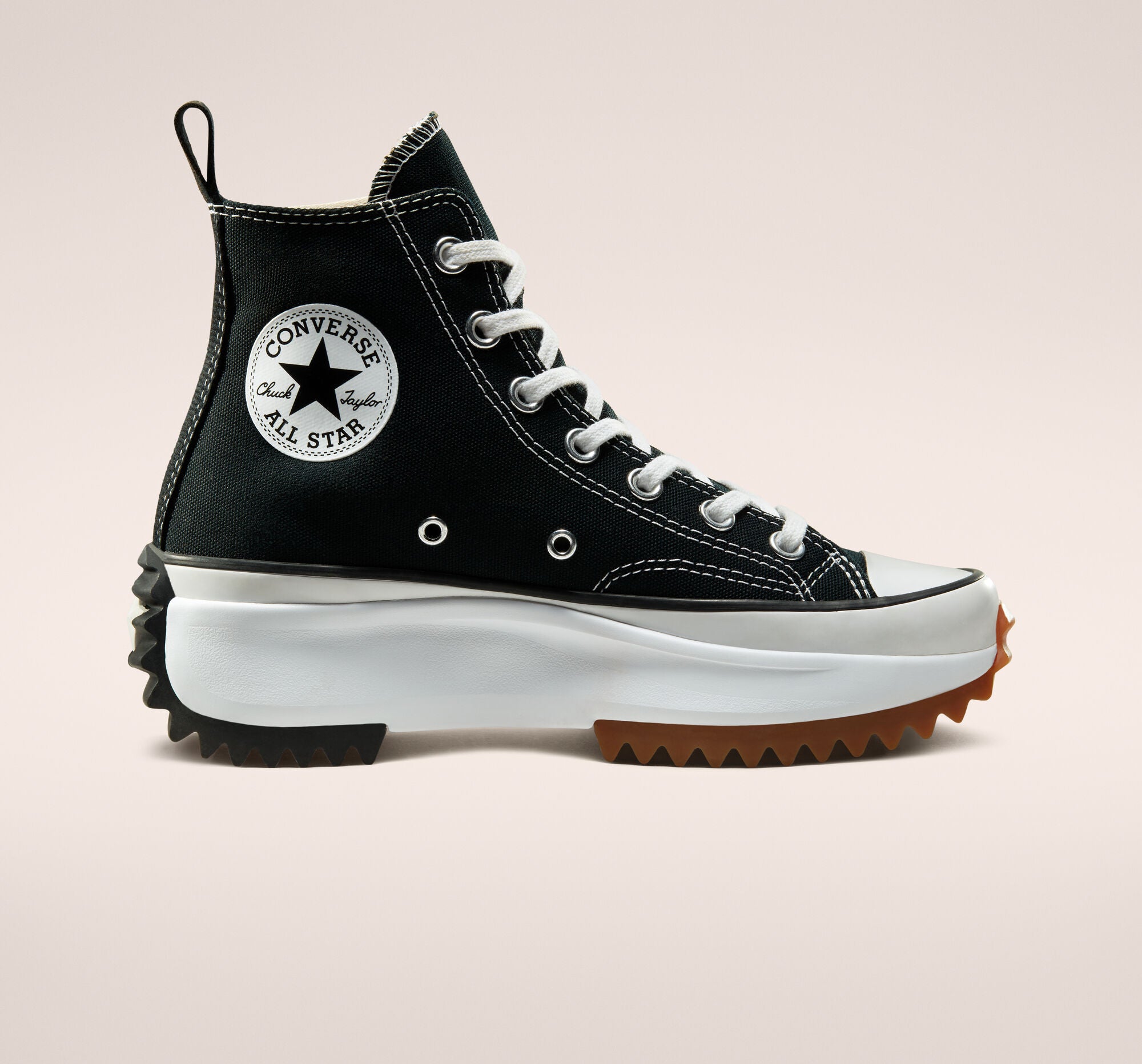 Black and gum discount converse