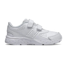 Load image into Gallery viewer, NEW BALANCE YU680WW JUNIOR YOUTH WHITE VELCRO SCHOOL SHOES