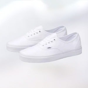 White vans 2025 with laces