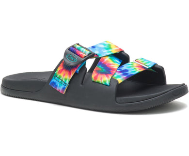 CHACO CHILLOS SLIDE SANDAL WOMENS DARK TIE DYE JCH108782