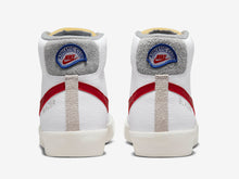 Load image into Gallery viewer, NIKE BLAZER MID 77 DH7694 100 WHITE GYM RED SMOKE GREY