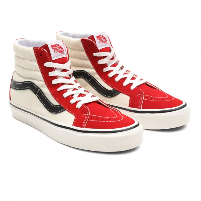 Vans anaheim sk8 hi red cheap