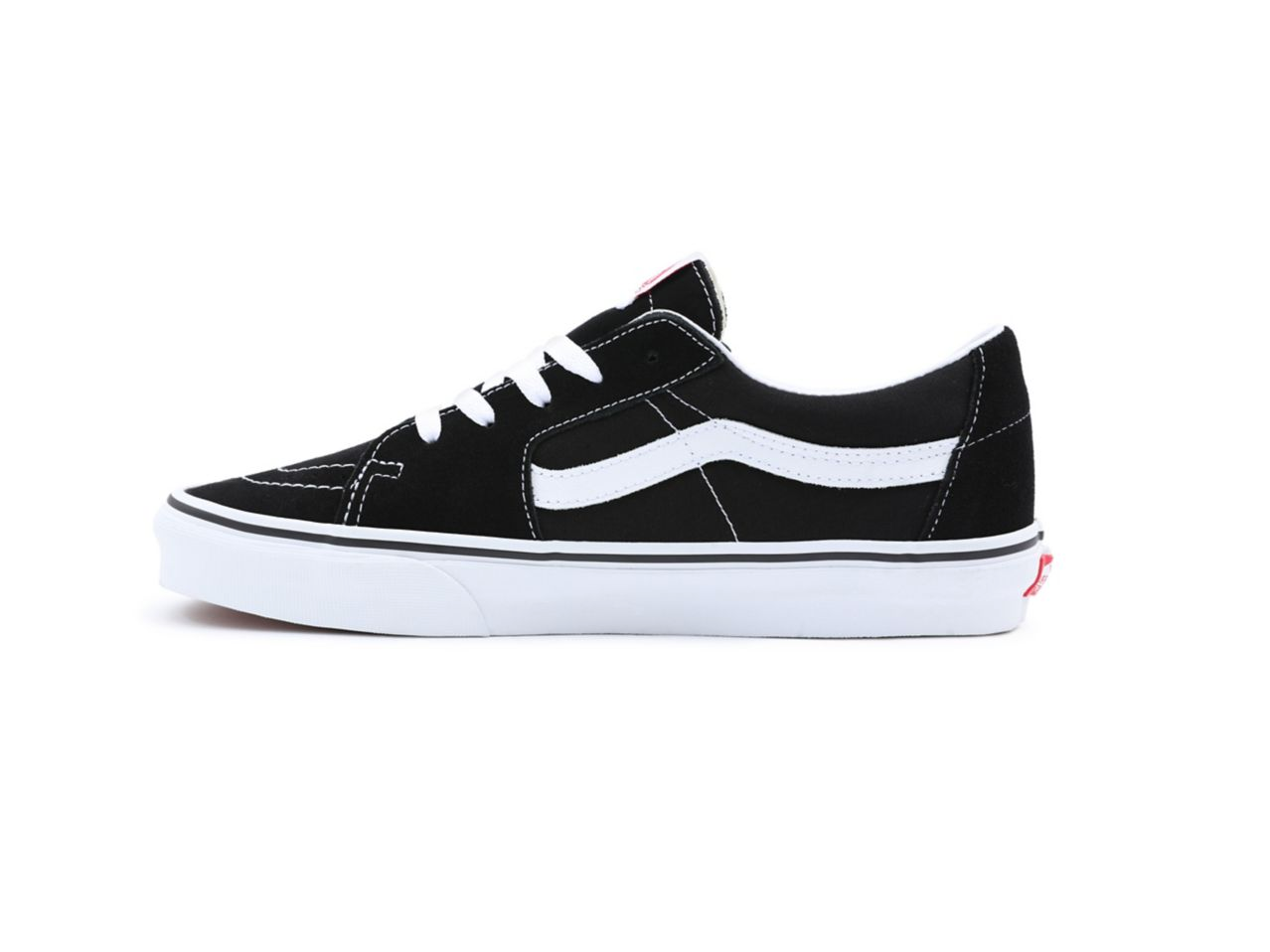 VANS SK8 LOW BLACK TRUE WHITE leftfoot