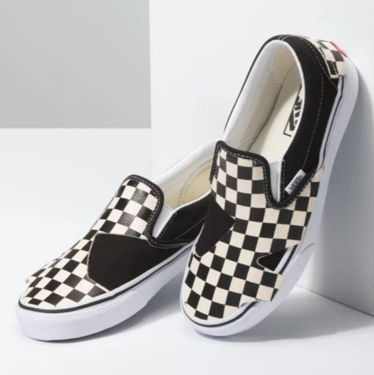 Checkered tie up on sale vans