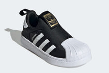 Load image into Gallery viewer, adidas Kids Superstar 360 C GX3231 Black/White/Gold Metallic (LF)