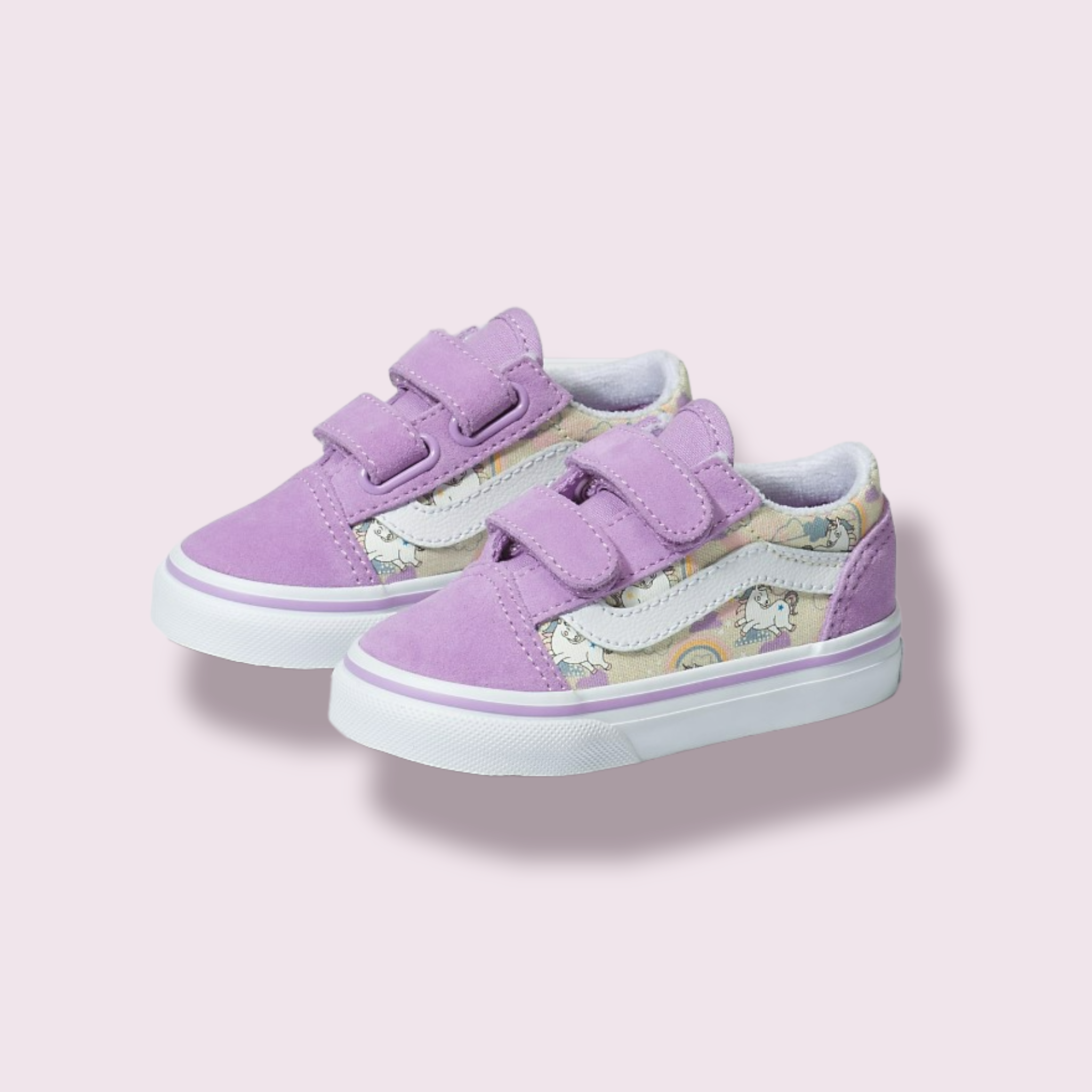 VANS Old Skool V Mythical Glow Sheer Lilac Toddlers LF