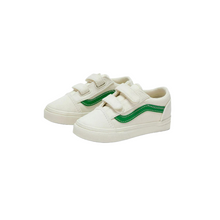 Load image into Gallery viewer, VANS Old Skool V Marshmallow / Jolly Green Toddlers (LF)