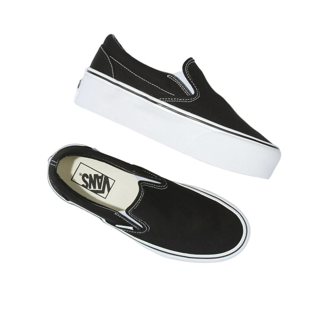 White slip hot sale on vans png