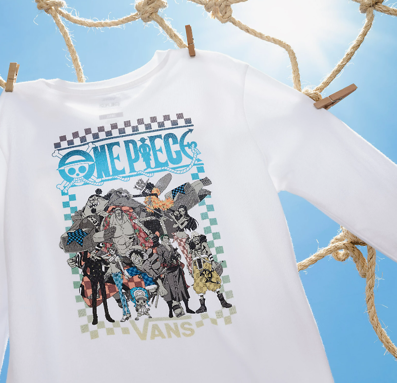 VANS X ONE PIECE LONG SLEEVE BFF T Shirt White Unisex (LF)