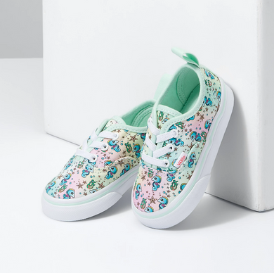 VANS Toddlers Authentic Elastic Lace Rainbow Seahorse Pastel (LF)