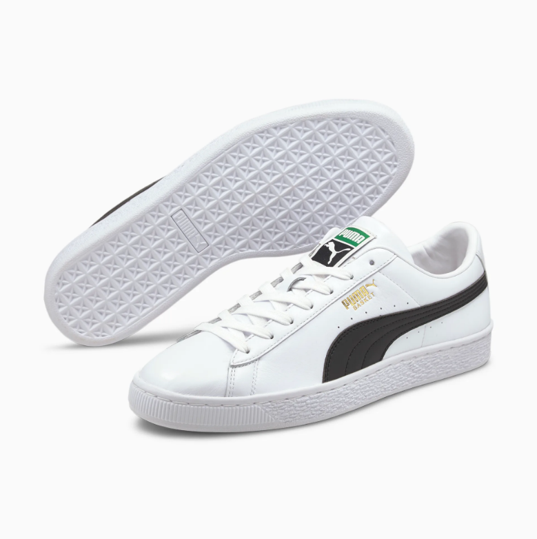 PUMA Basket Classic XXl 374923 02 White Black Unisex LF