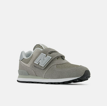 Load image into Gallery viewer, NEW BALANCE PV574EVG Grey Velcro Kids (LF)