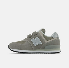 Load image into Gallery viewer, NEW BALANCE PV574EVG Grey Velcro Kids (LF)