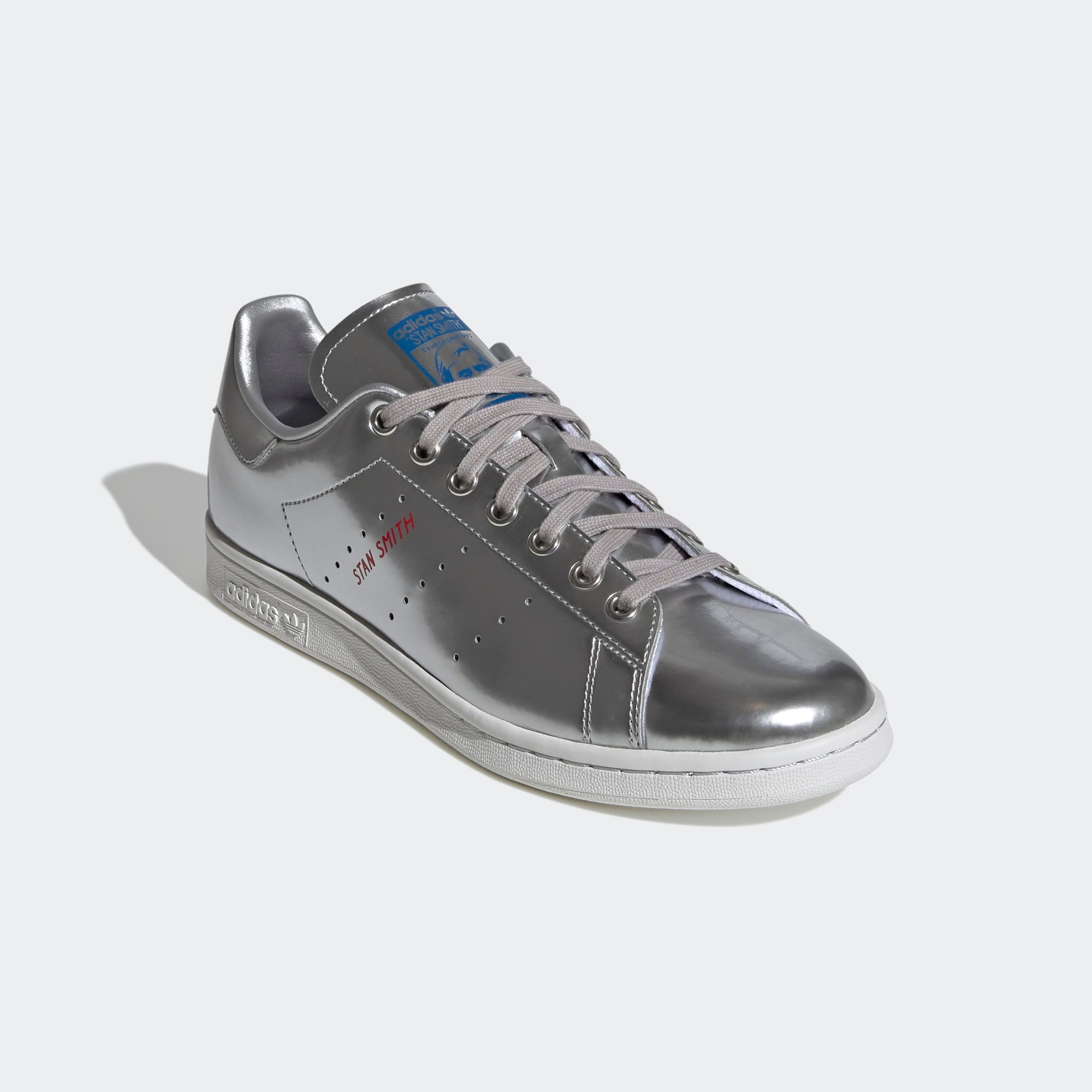 Stan smith adidas metallic silver discount