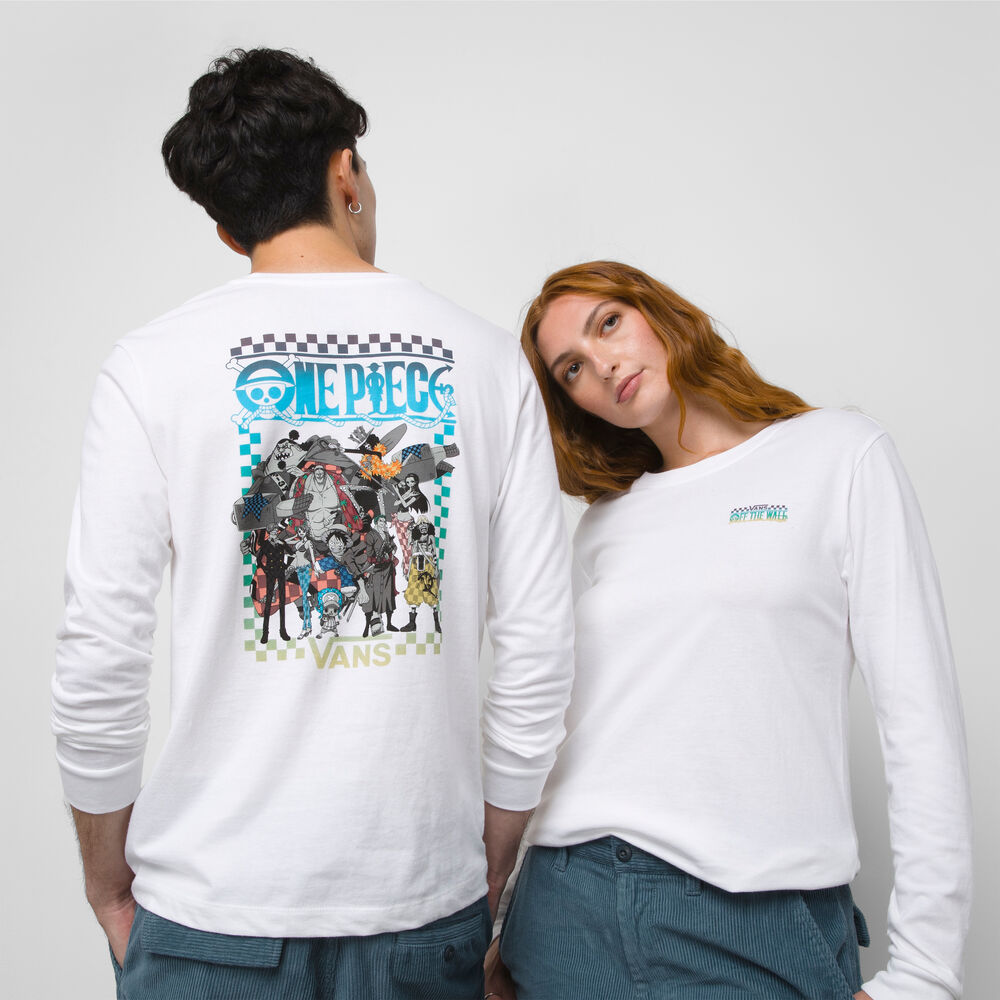 VANS X ONE PIECE LONG SLEEVE BFF T Shirt White Unisex (LF)
