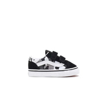 Load image into Gallery viewer, VANS OLD SKOOL V PRIMARY CAMO BLACK/WHITE TODDLERS