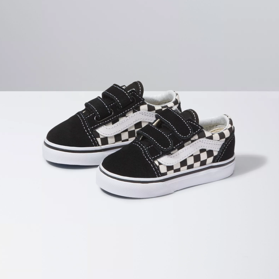 VANS OLD SKOOL V PRIMARY CHECK TODDLERS leftfoot