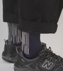 Nozzle Quiz LANDING Midcalf socks - Grey Navy
