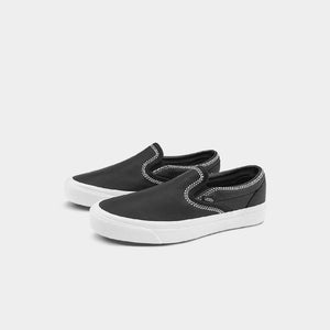 White slip on canvas on sale vans